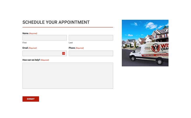 screenshot of Wise Cracks location form