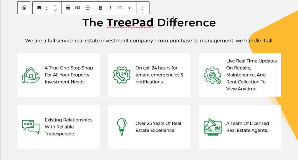 screen capture of the editor AFTER rebuilding the theme