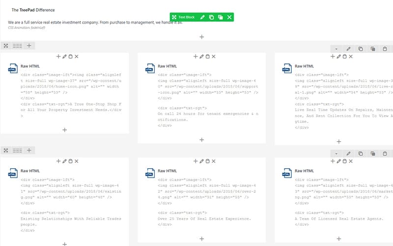 screen capture of the editor before rebuilding the theme