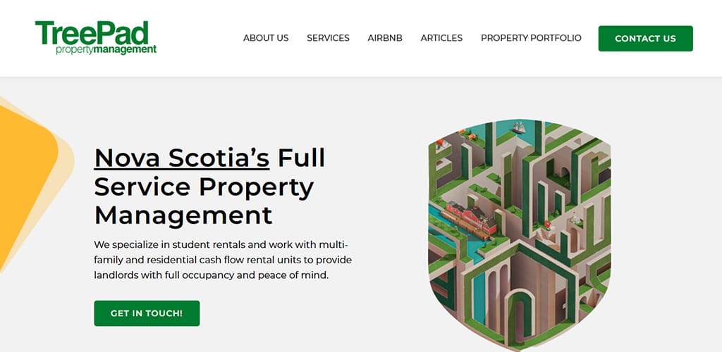 screen capture of the homepage AFTER rebuilding the theme