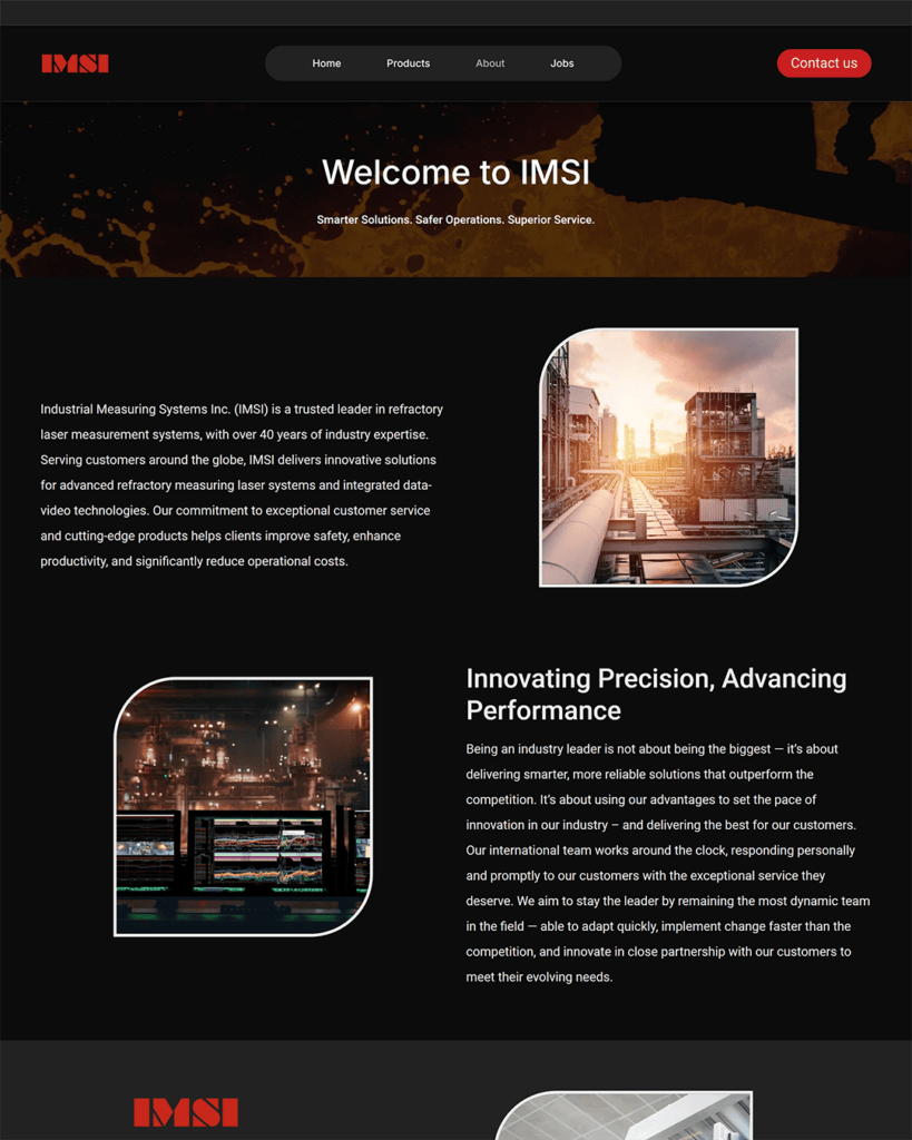 About page screenshot