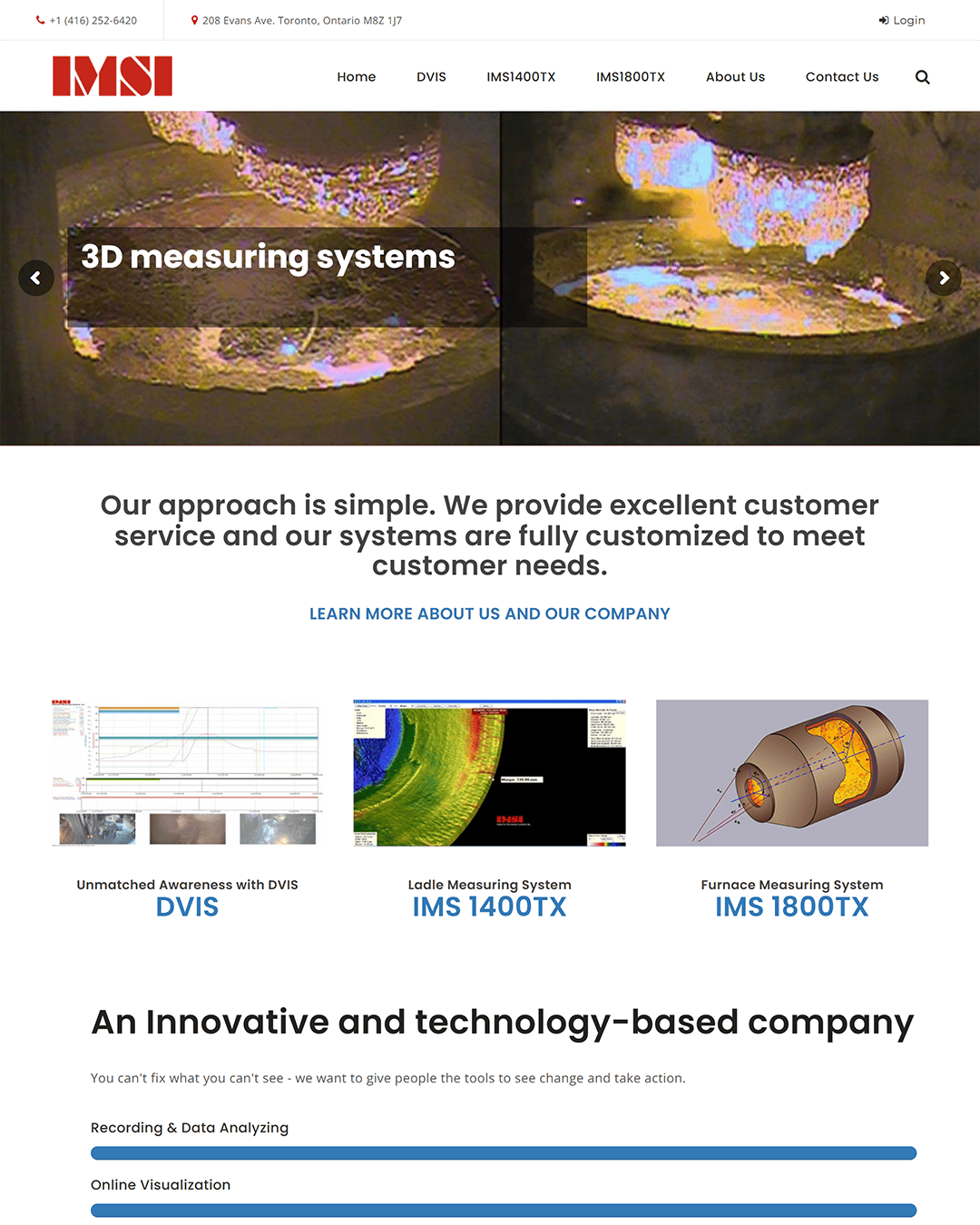 IMSI homepage before screenshot